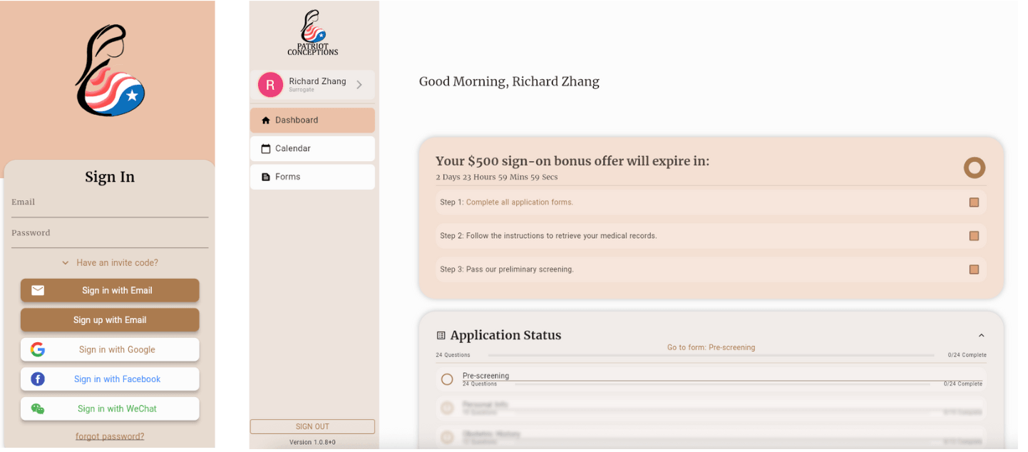 Ova Application Portal